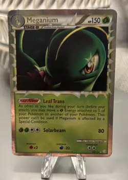 Meganium Prime 109/123 HGSS HeartGold SoulSilver Holo Pokemon Card - Image 1