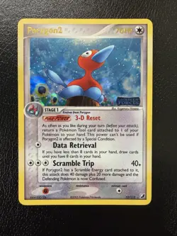 Porygon2 Reverse Holo Stamped 2005 Pokemon Card 12/115 Unseen Forces NM - Image 1