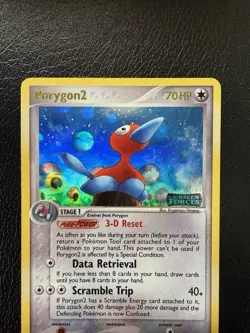 Porygon2 Reverse Holo Stamped 2005 Pokemon Card 12/115 Unseen Forces NM - Image 2