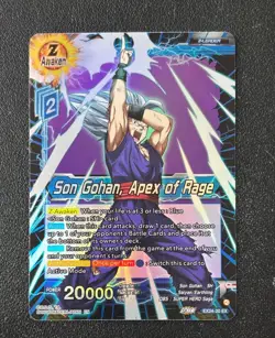 Son Gohan Apex of Rage EX24-20 Z Leader Foil Dragon Ball Super Card Game ZR29 - Image 1