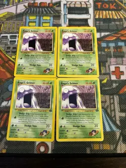 Koga's Grimer 78/132 - Gym Challenge - VINTAGE WOTC POKEMON CARD (x4) 🔥💎 - Image 2