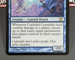 MTG Cephalid Constable- DAMAGED -10th Edition Magic the Gathering Card #072 - Image 4