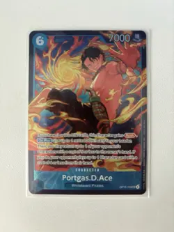 One Piece Card Game OP13-119 Portgas.D.Ace Store Treasure Cup Winner Alt-Art - Image 1