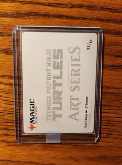 Food Chain Art Card (Gold-Stamped) MTG - Teenage Mutant Ninja Turtles - Image 4