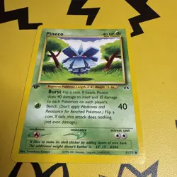 Pokemon Neo Discovery 61/75 Pineco 1st Edition Pokemon Card - Image 1