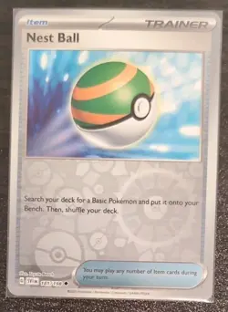 Nest Ball 181/198 Pokemon Card Scarlet & Violet Reverse Holo Uncommon Near Mint - Image 1