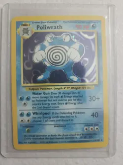 Poliwrath 013/102 Base Set Holo Pokemon Card Rare LP - Image 1