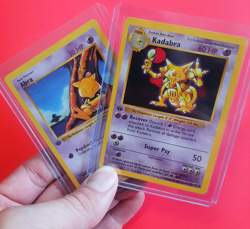 Shadowless Kadabra & Abra Base Set 1st Edition Pokemon Cards Combo Rare 32/102 - Image 1