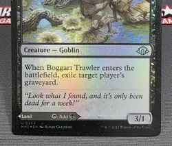 MTG FOIL Boggart Trawler- DAMAGED -Modern Horizons 3 Magic Card #243 - Image 4