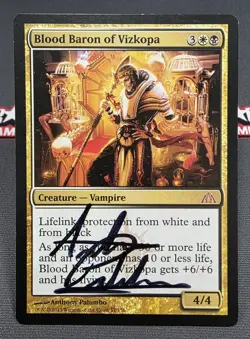 MTG Blood Baron of Vizkopa- Signed -Dragon's Maze Magic the Gathering Card #057 - Image 1