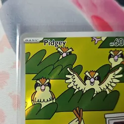 Pokemon Pidgey 207/197 Illustration Rare Full Art Holo OBF Basic 2023 Card - Image 2