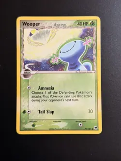 Wooper Pokemon Card Dragon Frontiers 71/101 LP - Image 1