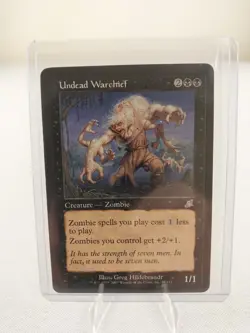 Vintage MTG Magic the Gathering Undead Warchief Scourge #78 LP - Image 1
