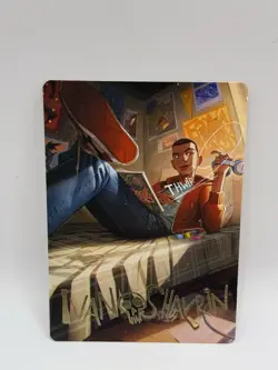 MTG - Spider-Man - Miles Morales Gold Signature Art Card #35 -r473 - Image 1