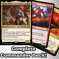 MTG Commander EDH Deck Obeka, Splitter of Seconds 100 Cards Custom Deck Upkeeps! - Image 1