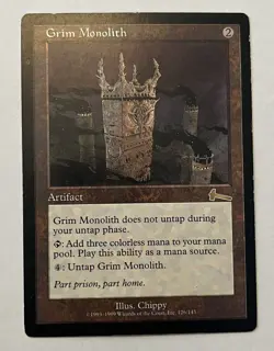 MTG Grim Monolith #126 Urza's Legacy Regular - Image 1