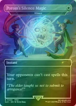 Porom's Silence Magic - Silence [Final Fantasy Secret Lair] 1x NM FOIL EN MTG - Image 1