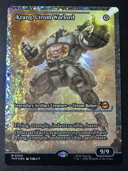 Krang Utrom Warlord (Showcase) (Fracture Foil) 0300 Magic The Gathering TMNT - Image 1