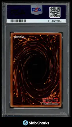 2002 YU-GI-OH! PHARAOH'S SERVANT 1ST EDITION PSV-000 JINZO SECRET RARE PSA 7 - Image 2