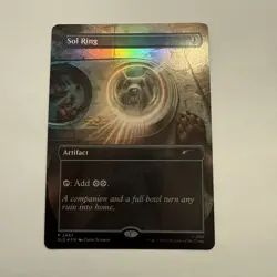 Sol Ring FOIL Borderless 2467 Secret Lair Drop SLD MTG Rare Unplayed Mint M/NM - Image 2
