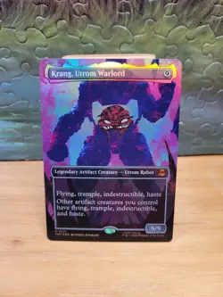 MTG Teenage Mutant Ninja Turtles Krang, Utrom Warlord Borderless Foil M 0221 - Image 1