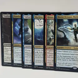 Lot of 6 MTG Universes Beyond: Spider-man Sinister Six Octopus Prowler Rhino - Image 1