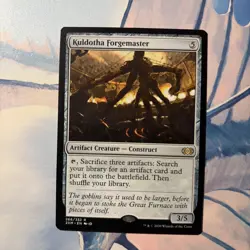 Factory bottom crimped misprint (EXTRA Rare) Kuldotha Forgemaster Double Masters - Image 2