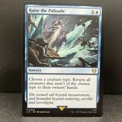 MTG The Lord of the Rings Commander - Raise the Palisade NM #0023 - Image 3