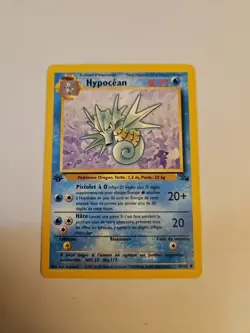 Pokemon Seadra (Hypocean) French 42/62 Fossil Regular 1st Edition - Image 1