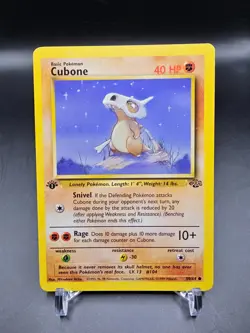 EX - Cubone - 50/64 - 1st Edition - Jungle - Pokemon Card - Image 1
