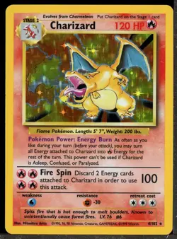 Charizard 4/102 Base Set Holo Rare Pokemon Card 1999 WOTC TCG Pokemon - Image 1