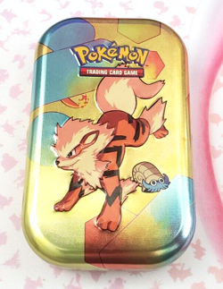 Pokemon 151 [Empty] Mini Tin Arcanine/Omanyte - Tin Only - U.S. Shipped - Image 1