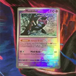 Pokemon Munkidori 044/131 Sv: Prismatic Evolutions Master Ball Rare Holo - Image 1