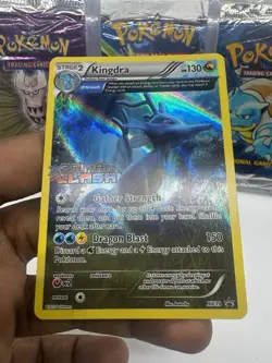 Kingdra XY39 Primal Clash Pre Release Stamped Black Star Promo Pokemon Card NM - Image 3