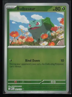 Bulbasaur 001/132 Pokemon Mega Evolution Common Near Mint Reverse Holo - Image 1