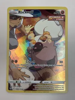 Pokemon TCG Sword & Shield Silver Tempest Trainer Gallery Rockruff TG07/TG30 - Image 1