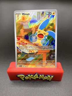 Minun 194/182 SV04: Paradox Rift Holo Pokemon TCG NM-e - Image 1
