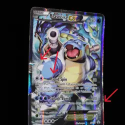 Pokemon TCG Blastoise EX XY122 Black Star Full Art Holo Promo 2016 HP - Image 3