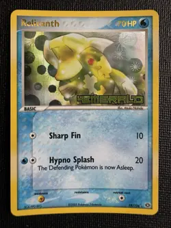 Pokemon TCG Card - Relicanth Emerald STAMPED 18/106 Reverse Holo Rare 2005 NM - Image 1