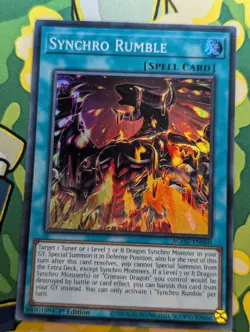 Synchro Rumble - AGOV-EN060 - Super Rare - 1st Edition - Yugioh - NM - Image 1