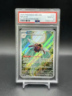 Ninjask Pokemon Mega Evolution Illustration Rare IR 137/132 PSA 10 Gem Mint TCG - Image 3