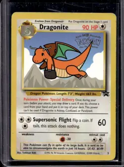1999 Pokemon Wizards Black Star Promos Dragonite #5 - Image 1