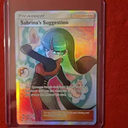 Pokemon Sabrina's Suggestion Full Art Ultra Rare Trainer Team Up 181/181 - Image 1