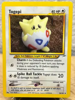Neo Destiny Togepi 56/105 Uncommon Pokemon Unlimited NM/LP - Image 1