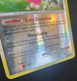 Happiny Reverse Holo 76/127 Platinum Base Set Pokemon Card TCG MP - Image 2