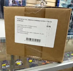 Pokemon TCG: SWSH4.5 Shining Fates 6-Tin Case - Sealed - Image 1