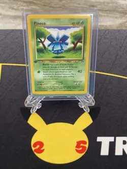 Pineco 61/75 1ST EDITION | Neo Discovery | Common | Vintage Pokemon TCG - Image 1