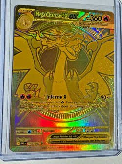 2025 POKEMON PHANTASMAL FLAMES #130/094 MEGA CHARIZARD X EX GOLD HYPER RARE!!!!! - Image 2