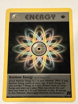 Pokemon Rainbow Energy 80/82 1st Edition Team Rocket - Image 1