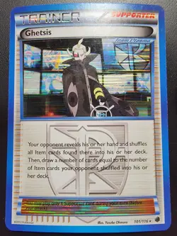 Ghetsis (Team Plasma) 101/116 Plasma Freeze Holo Pokemon Tcg - Image 1